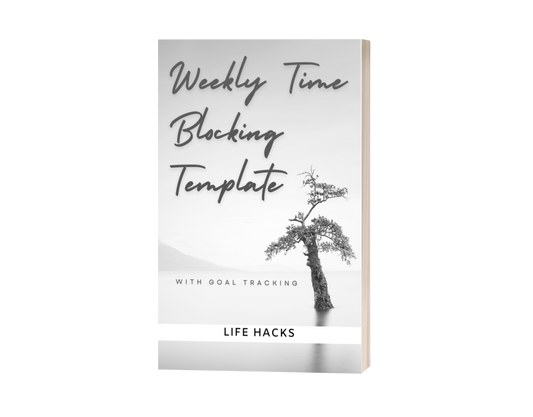 Weekly Time Blocking Template with Goal Tracking